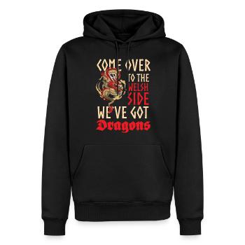Drachen Mittelalter Märchen China - Männer Premium Bio Hoodie - Schwarz - Vorne - Nico (187cm)