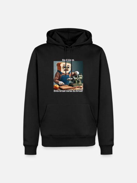 Hard times - Men’s Premium Organic Hoodie - black