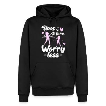 Hulahoop Hoop Workout Fit - Männer Premium Bio Hoodie - Schwarz - Vorne - Nico (187cm)