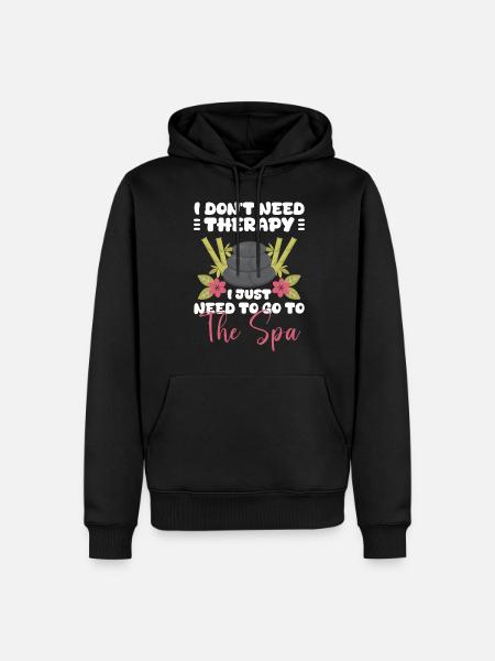 Relaxation Relax Holiday Yoga - Men’s Premium Organic Hoodie - black