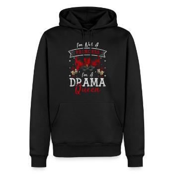 Drame Princesse Pleins feux Taquineries - Sweat à capuche Premium bio Homme - noir - Devant - Nico (187cm)