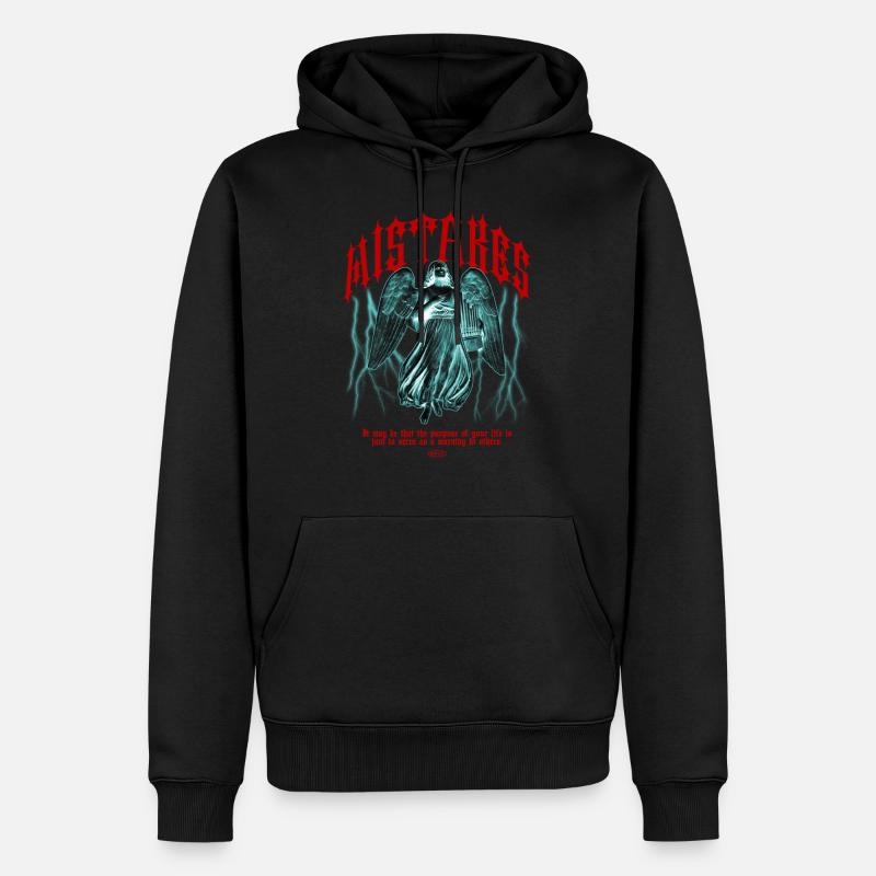 Engel des Irrtums - Männer Premium Bio Hoodie - Schwarz