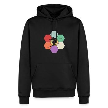Skiing, Ski fahren, Ski Geschenk - Männer Premium Bio Hoodie - Schwarz - Vorne - Nico (187cm)