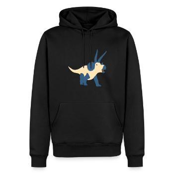 Nedoceratops Dinosaur Dino T-Shirt Enfant - Sweat à capuche Premium bio Homme - noir - Devant - Nico (187cm)