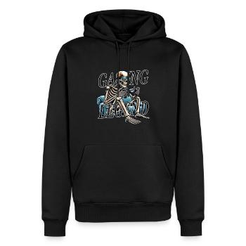 Gaming Konsolen Virtual Reality Computer Skelett - Männer Premium Bio Hoodie - Schwarz - Vorne - Nico (187cm)