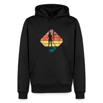 Stand Up Paddling - Men’s Premium Organic Hoodie - black - Front - Nico (187cm)