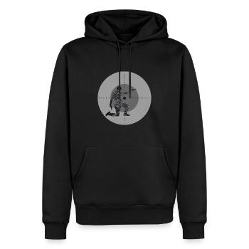 Tir sportif Club de tir Club sportif Cible - Sweat à capuche Premium bio Homme - noir - Devant - Nico (187cm)