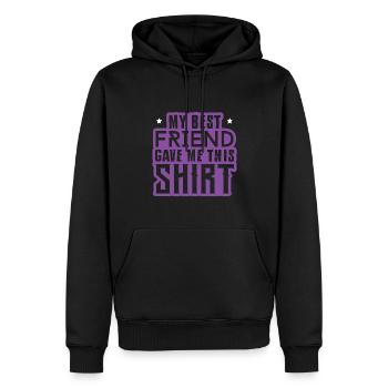 Chemise Best Friends - Sweat à capuche Premium bio Homme - noir - Devant - Nico (187cm)