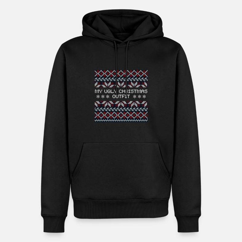 Ugly Christmas Geschenk - Männer Premium Bio Hoodie - Schwarz
