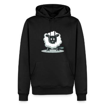 Ewe ein Zombie? - Männer Premium Bio Hoodie - Schwarz - Vorne - Nico (187cm)