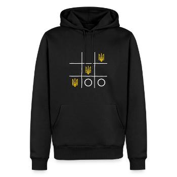 Ukraine slava ukraini ukraine-sieg ukraine-game - Männer Premium Bio Hoodie - Schwarz - Vorne - Nico (187cm)