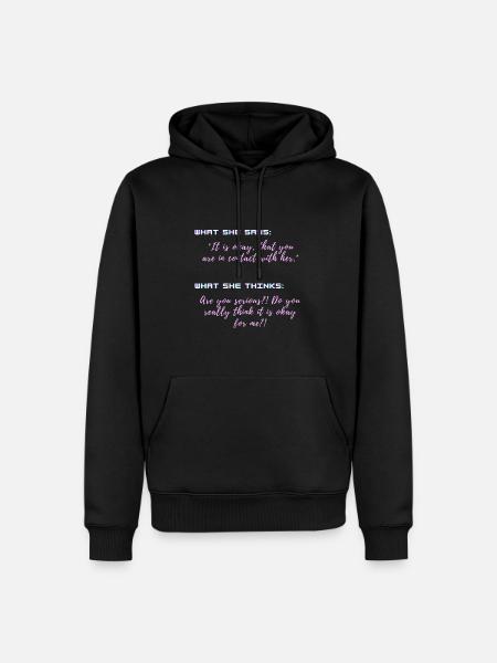 You: no go=contact with Ex's - Men’s Premium Organic Hoodie - black