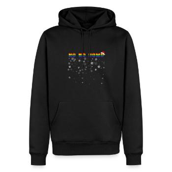 Ho Ho Homo! - Männer Premium Bio Hoodie - Schwarz - Vorne - Nico (187cm)