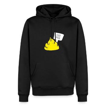 Putain de pisse, la façon directe de dire ce que tu penses. - Sweat à capuche Premium bio Homme - noir - Devant - Nico (187cm)
