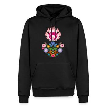 flowers blumen garten garden spring1 - Männer Premium Bio Hoodie - Schwarz - Vorne - Nico (187cm)