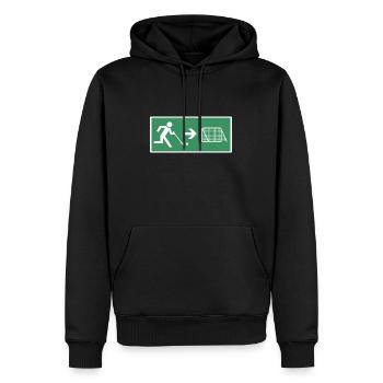 Lustig Feldhockey Hallenhockey Spieler - Männer Premium Bio Hoodie - Schwarz - Vorne - Nico (187cm)
