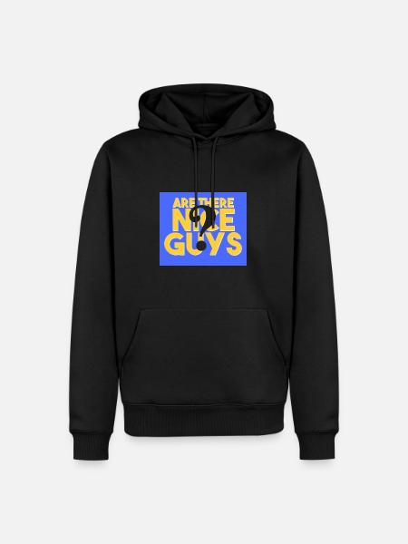 Are there any nice guys? - Men’s Premium Organic Hoodie - black