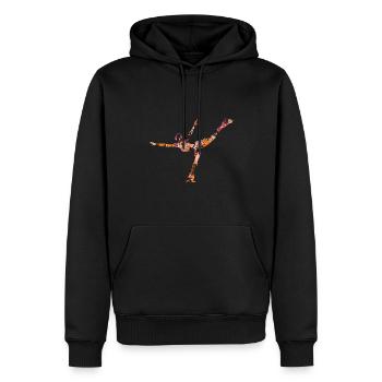 Eiskunstlauf - Männer Premium Bio Hoodie - Schwarz - Vorne - Nico (187cm)
