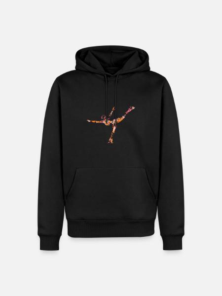 Eiskunstlauf - Männer Premium Bio Hoodie - Schwarz