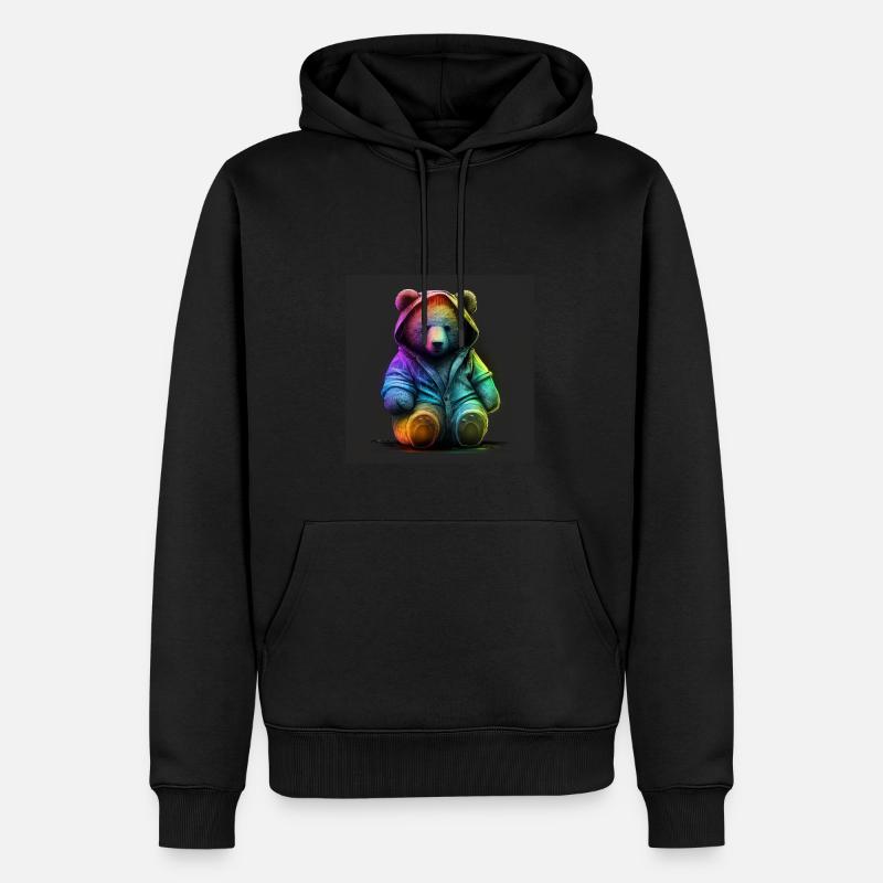 PLÜSCH - SÜSSER TEDDYBÄR - GESCHENKIDEE - Männer Premium Bio Hoodie - Schwarz