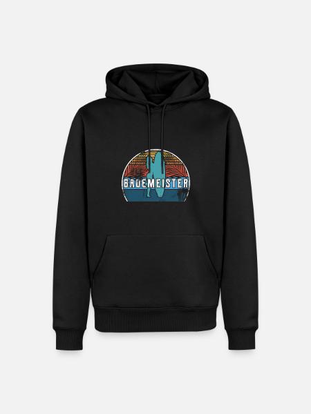 bademeister sommer - Männer Premium Bio Hoodie - Schwarz