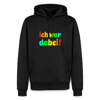 ich war dabei! 60er - Männer Premium Bio Hoodie - Schwarz - Vorne - Nico (187cm)