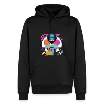Disco mask - Men’s Premium Organic Hoodie - black - Front - Nico (187cm)