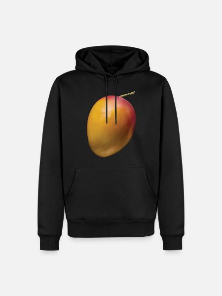 Mango Frucht Geschenk - Männer Premium Bio Hoodie - Schwarz