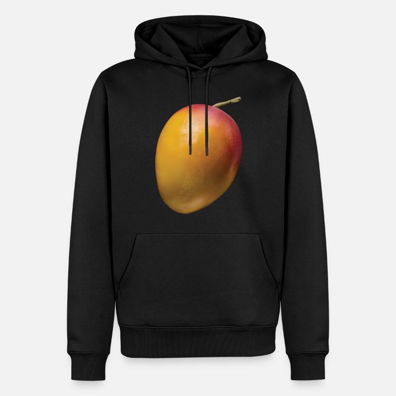 Mango Frucht Geschenk - Männer Premium Bio Hoodie - Schwarz