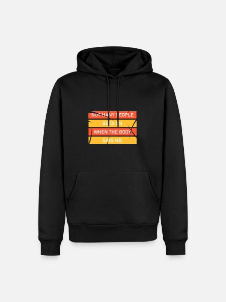 DON'T GIVE UP - Men’s Premium Organic Hoodie - black