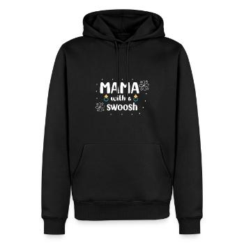 Mama Muttertag Geschenkidee Schwanger - Männer Premium Bio Hoodie - Schwarz - Vorne - Nico (187cm)