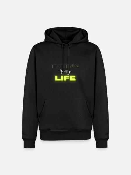 Tuning is my life - Men’s Premium Organic Hoodie - black
