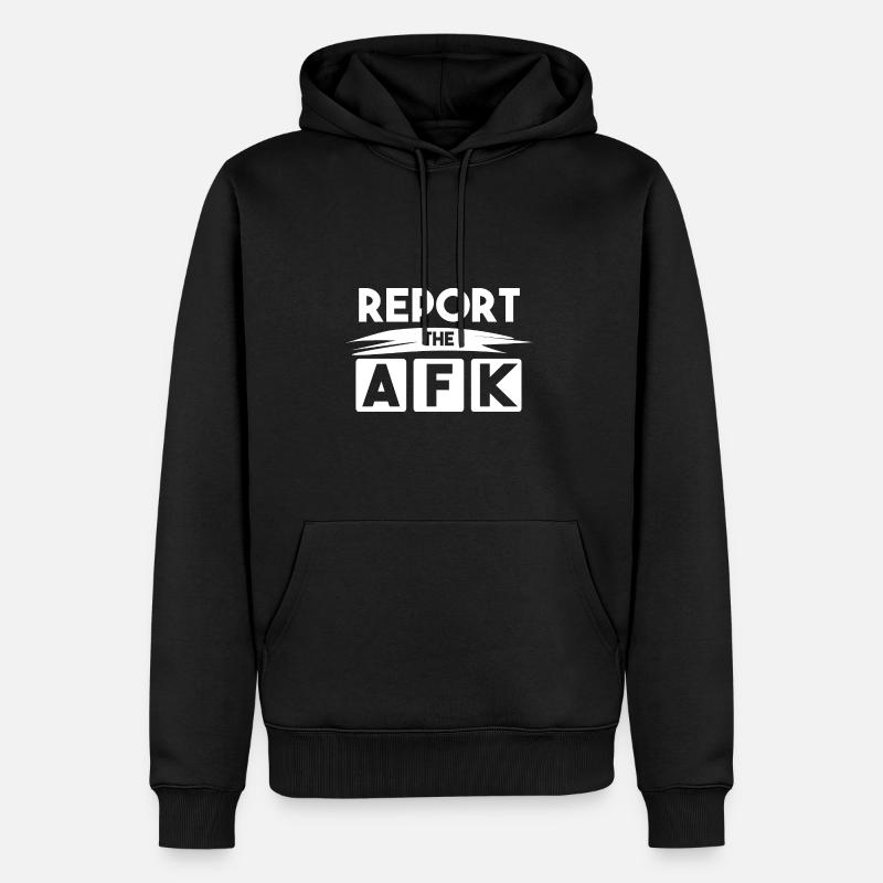 rapportez à l’AFK! - Sweat à capuche Premium bio Homme - noir