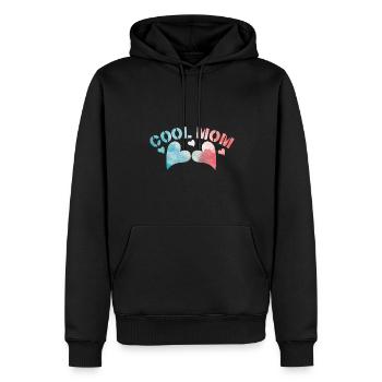 Mama Mutter Weihnachtsmann Lustig T-Shirt - Männer Premium Bio Hoodie - Schwarz - Vorne - Nico (187cm)
