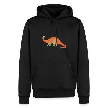 Brontosaure Dinosaure Dino T-Shirt Enfant - Sweat à capuche Premium bio Homme - noir - Devant - Nico (187cm)
