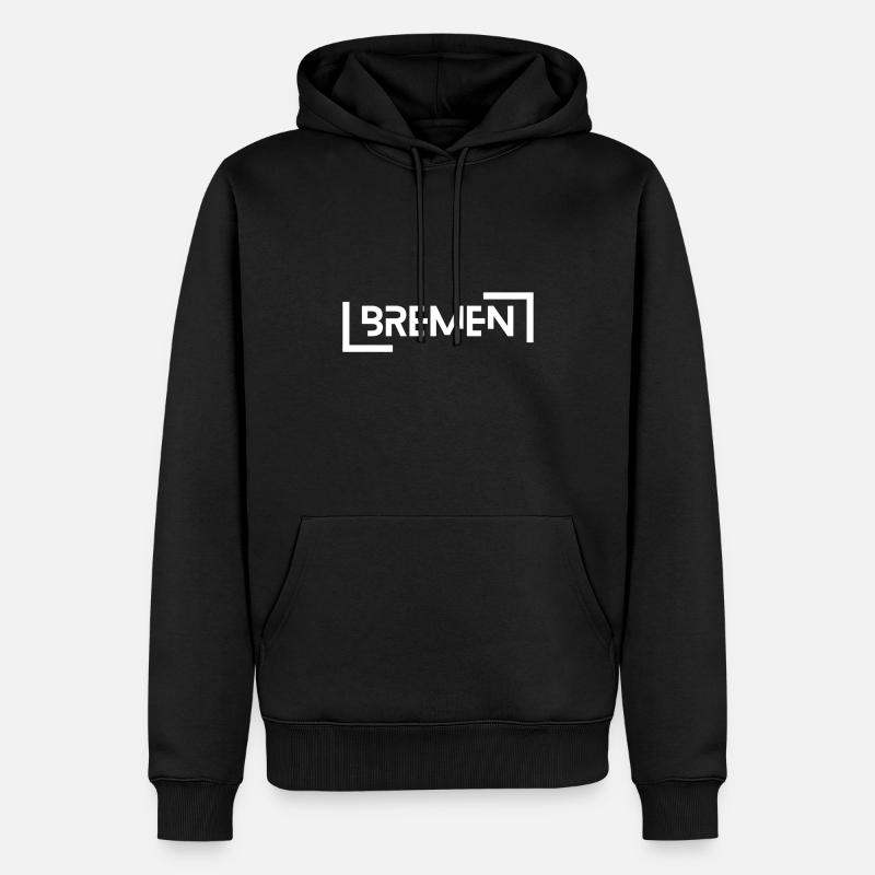 Bremen - Männer Premium Bio Hoodie - Schwarz