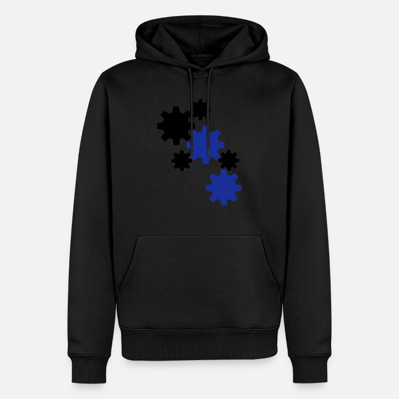 Robotics - Männer Premium Bio Hoodie - Schwarz