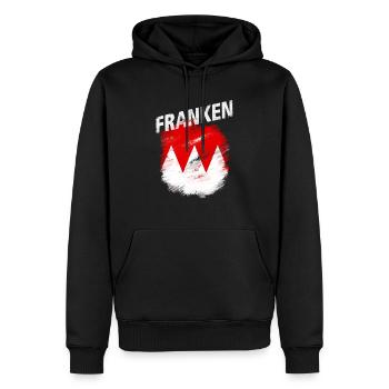 Franken - Männer Premium Bio Hoodie - Schwarz - Vorne - Nico (187cm)