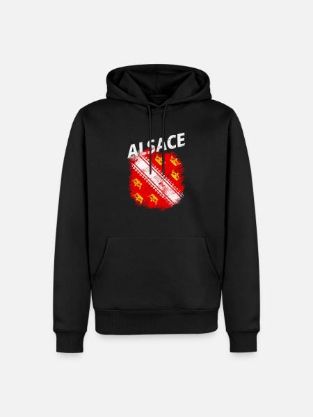 Alsace - Männer Premium Bio Hoodie - Schwarz