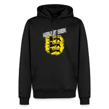 Baden-Württemberg - Männer Premium Bio Hoodie - Schwarz - Vorne - Nico (187cm)