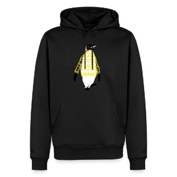 Sweater Weather - Männer Premium Bio Hoodie - Schwarz - Vorne - Nico (187cm)