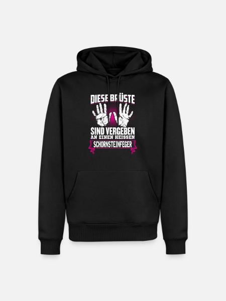 SCHORNSTEINFEGER - Brüste - Männer Premium Bio Hoodie - Schwarz