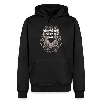 Grill - Männer Premium Bio Hoodie - Schwarz - Vorne - Nico (187cm)