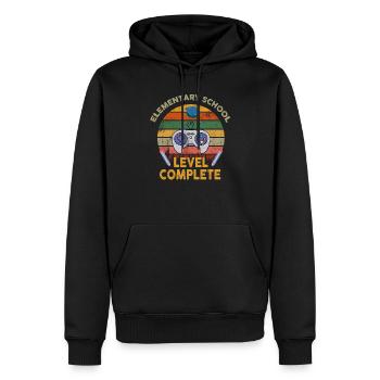 Elementary School Level Complete - Men’s Premium Organic Hoodie - black - Front - Nico (187cm)