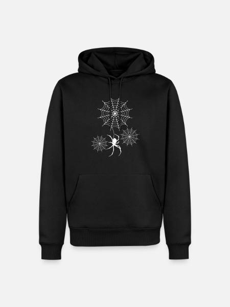 SPIDER LANVIN - Männer Premium Bio Hoodie - Schwarz