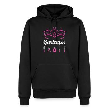 Gartenfee Garten Gärtnerin Grüner Daumen Präsent - Männer Premium Bio Hoodie - Schwarz - Vorne - Nico (187cm)