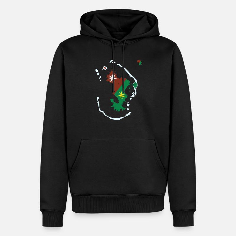 Maore (Mayotte) île d'Afrique - Sweat à capuche Premium bio Homme - noir