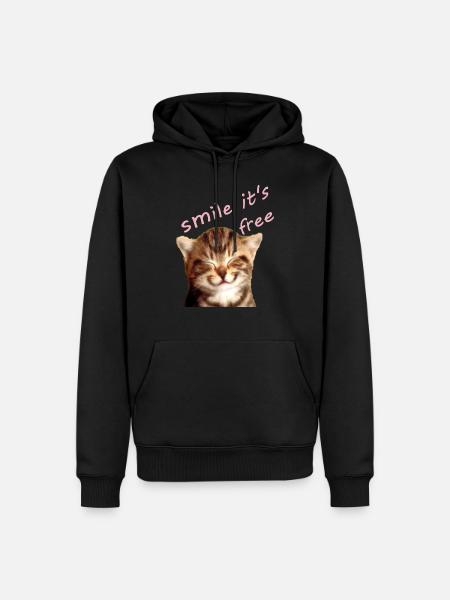 a kitten - Men’s Premium Organic Hoodie - black