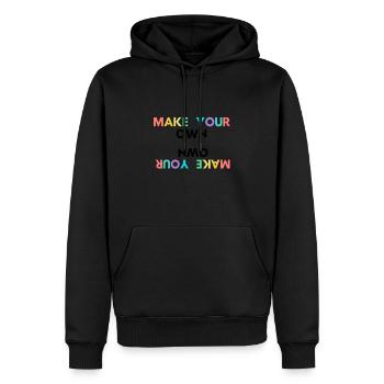 Make Your Own - Men’s Premium Organic Hoodie - black - Front - Nico (187cm)