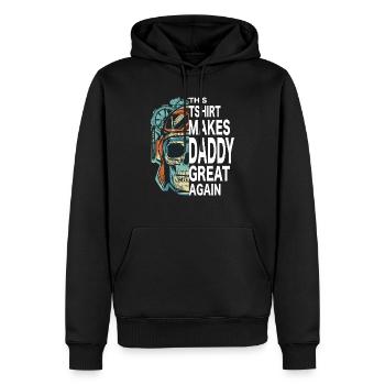 Legendaddy bester Papa best daddy der Welt Legende - Männer Premium Bio Hoodie - Schwarz - Vorne - Nico (187cm)